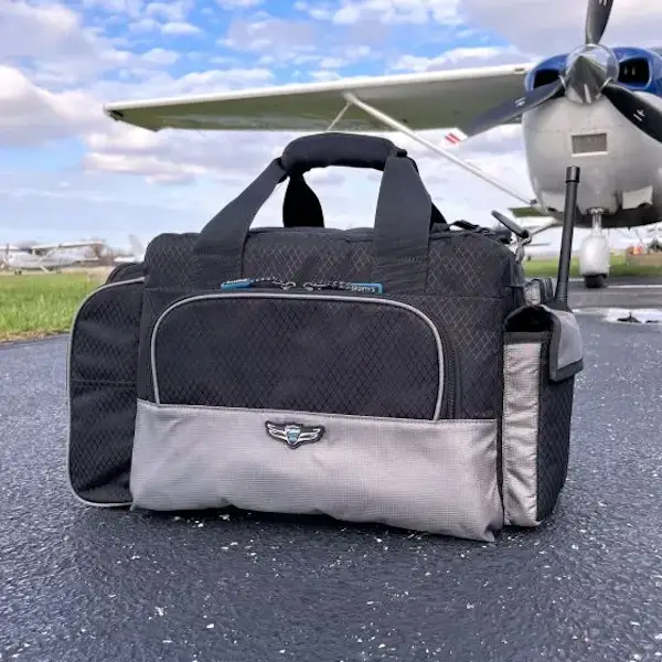 pilots handbag with all essential materials