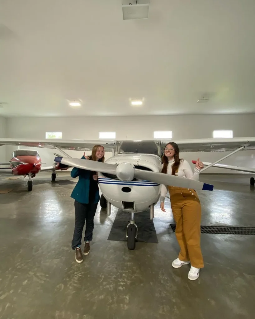 young females who recently got their pilots license at fly around alaska